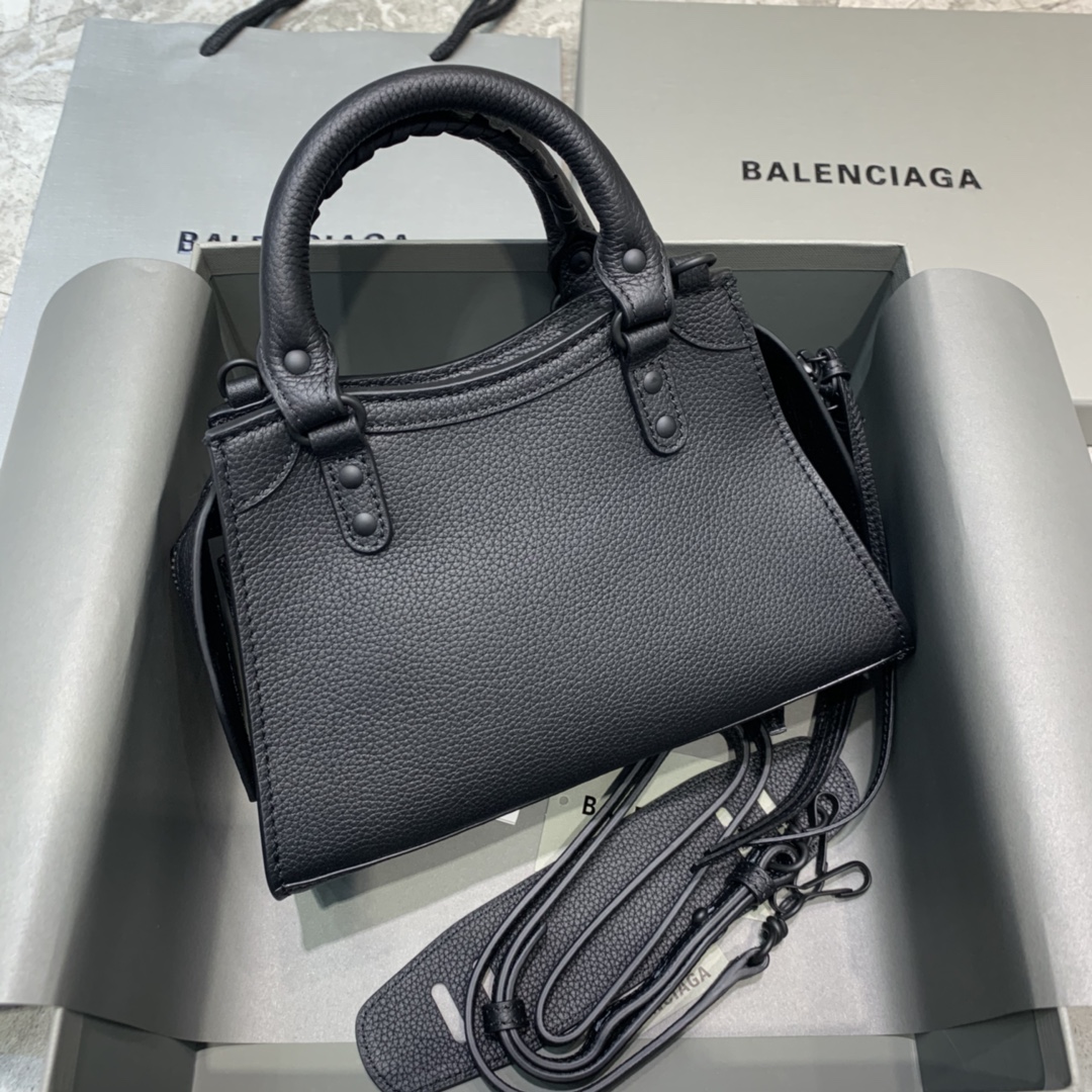 Balenciaga Neo Classic Mini Handbag Shoulder Bag Black